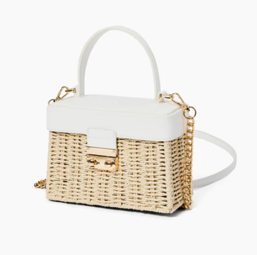 Senna Treasure Straw Top Bag