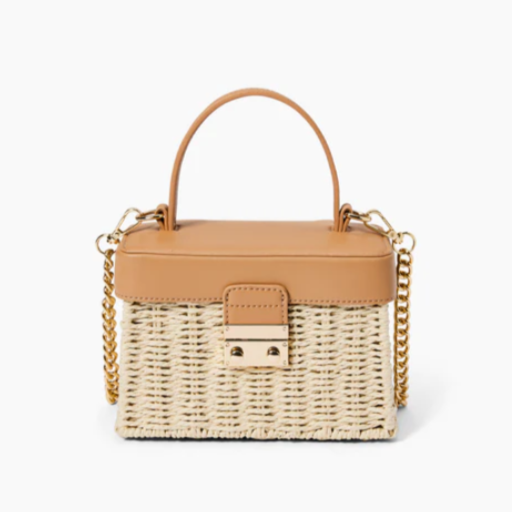 Senna Treasure Straw Top Bag