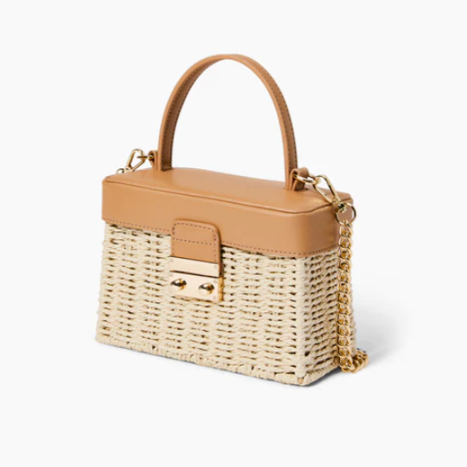 Senna Treasure Straw Top Bag