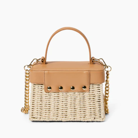 Senna Treasure Straw Top Bag